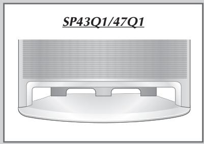 SAMSUNG SP-43W6HE - SP54T8 - 2