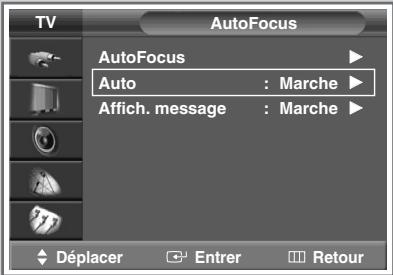 SAMSUNG SP-43W6HE - Désactivation de l'exécution automatique de la autofocus - 2
