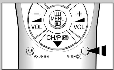 SAMSUNG CS-29Z4HP - Coupez le son temporairement - 1