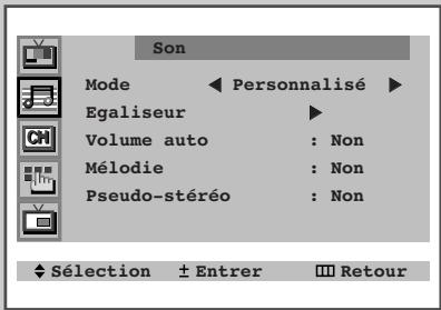SAMSUNG CS-29Z4HP - Appuyez sur la touche MENU. - 3