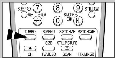 SAMSUNG CS-29Z4HP - Sélectionnez la fonction Son Turbo - 1