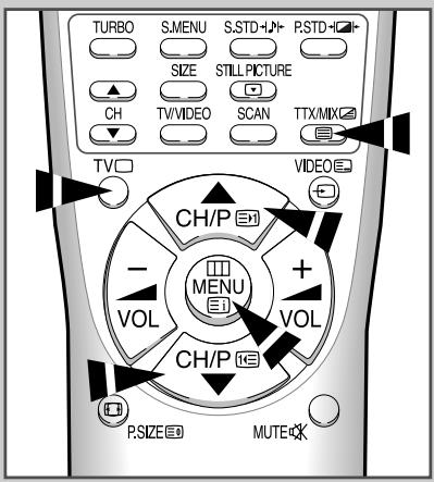 SAMSUNG CS-29Z4HP - Affichez l'écran de télétexte - 1
