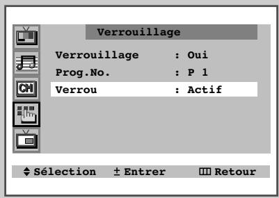 SAMSUNG CS-29Z4HP - Activez le Verrouillage - 3