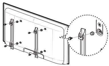 SAMSUNG LE37C579J1S - Préparation avant l'installation d'un dispositif de fixation murale (televiseur 46 pouces) - 1