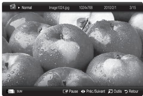 SAMSUNG LE37C579J1S - Visualisation d'une photo (ou d'un diaporama) - 1