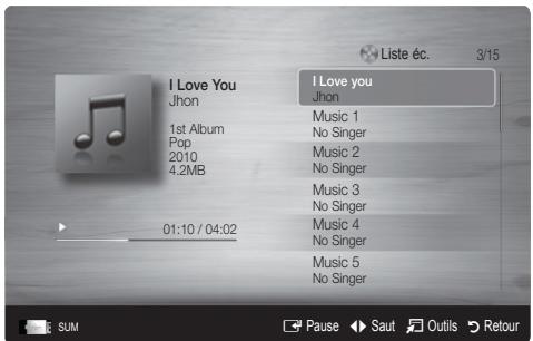 SAMSUNG LN46C610 - Lecture musicale - 1