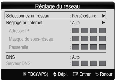 SAMSUNG LN46C610 - Configuration à l'aide de la fonction PBC(WPS) - 1