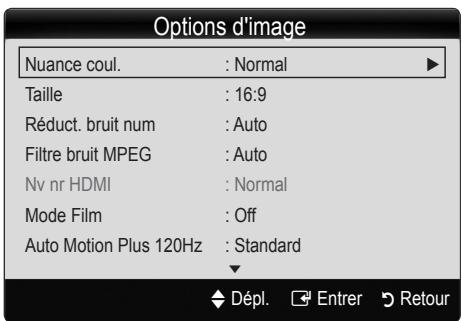 SAMSUNG LN46C610 - Options d'image - 2