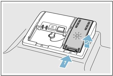 BOSCH SMV46KX05E - Voici comment rajouter du liquide de rinçage : - 1