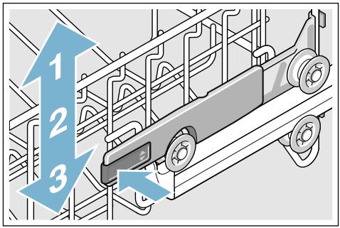 BOSCH SMV46KX05E - Panier à vaisselle supérieur avec manettes latérales - 1