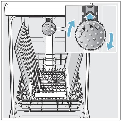 BOSCH SMV46KX05E - Pour utiliser la tête pulvérisatrice : - 1