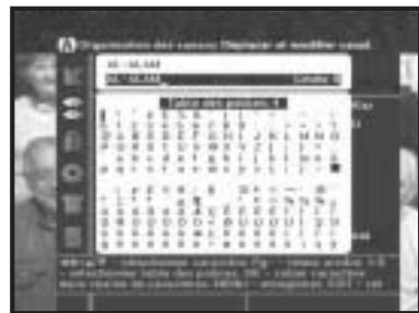 SAMSUNG DSB-9601C - Pour modifier le nom des canaux - 1