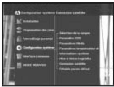 SAMSUNG DSB-9601C - Réglez le type de connexion du satellite dans le menu "Configuration du système", - 1