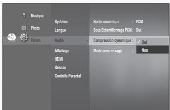 SAMSUNG BD-P1620 - Compression dynamique - 1