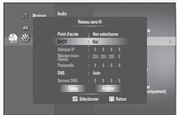 SAMSUNG BD-P1620 - Configuration du réseau - 2