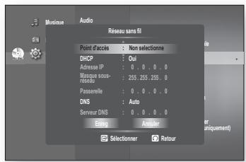 SAMSUNG BD-P1620 - Configuration du réseau - 3