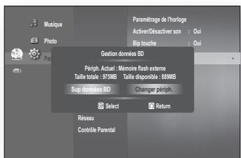 SAMSUNG BD-P1620 - Gestion des périphériques système - 3