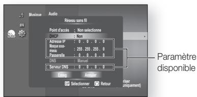 SAMSUNG BD-P1620 - Configuration du réseau - 6