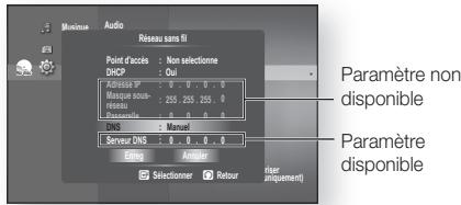 SAMSUNG BD-P1620 - Configuration du réseau - 7