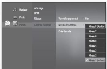 SAMSUNG BD-P1620 - Réglage du niveau des disques - 1