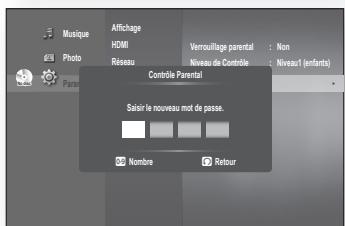 SAMSUNG BD-P1620 - Modification du mot de passe - 2