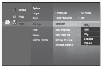 SAMSUNG BD-P1620 - Résolution - 1