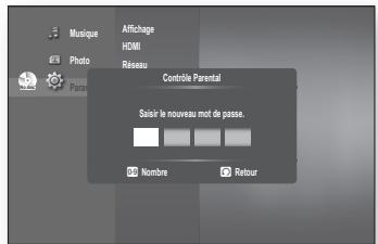 SAMSUNG BD-P1620 - Configuration du contrôle parental - 5