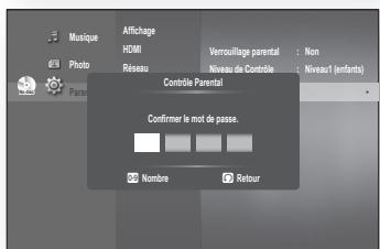 SAMSUNG BD-P1620 - Modification du mot de passe - 3