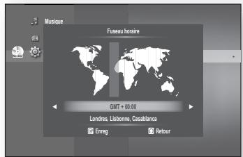 SAMSUNG BD-P1620 - Sélectionnez votre fuseau horaire - 2