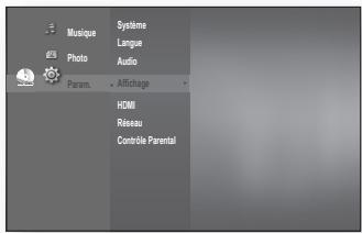 SAMSUNG BD-P1620 - Configuration des options d'affichage - 2