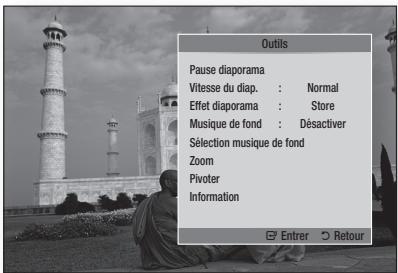 SAMSUNG BD-D5700 - Utilisation de la fonction Diaporama - 1