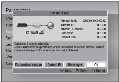 SAMSUNG BD-D5700 - État du réseau - 1