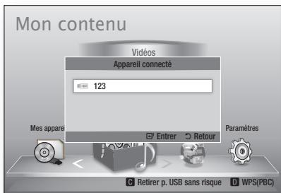 SAMSUNG BD-D5700 - Lecture d'un périphérique de stockage USB - 2