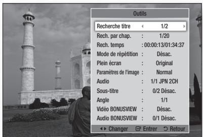 SAMSUNG BD-D5700 - Utilisation de la touche TOOLS - 2