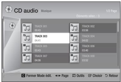 SAMSUNG BD-D7000B - Liste d'écoute - 1