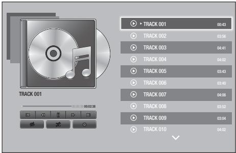 SAMSUNG 7500 & F7500 - Répétition des pistes d'un CD audio - 1