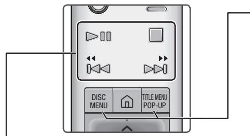 SAMSUNG UBD-K8500/ZF - Boutons de la télécommande servant à la lecture vidéo - 1