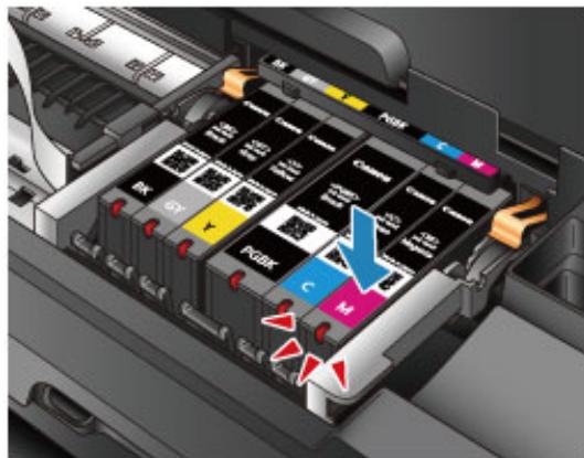 CANON PIXMA IP8750 - Placez la cartouche d'encre neue. - 2