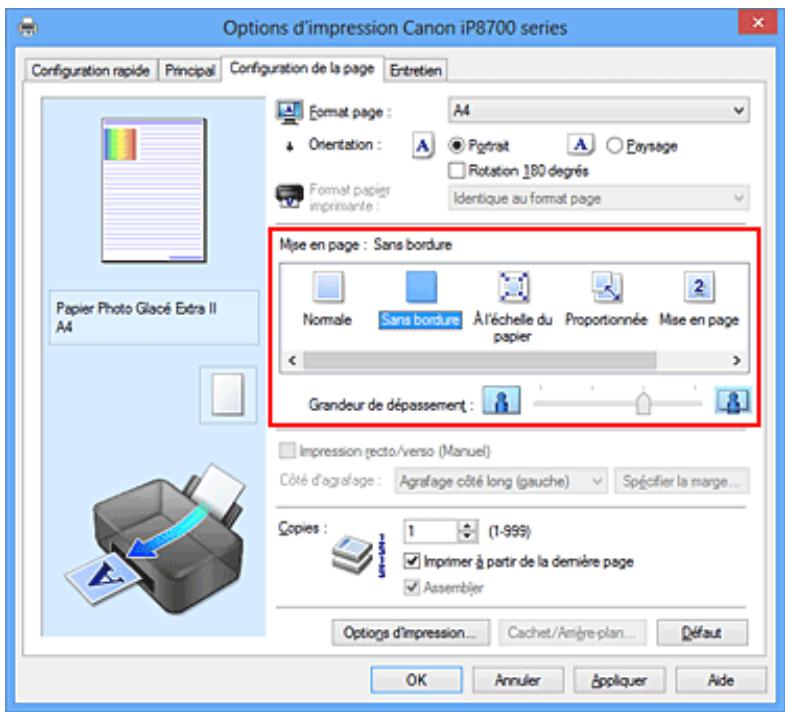 CANON PIXMA IP8750 - Définition d'une impression sans bordure - 1
