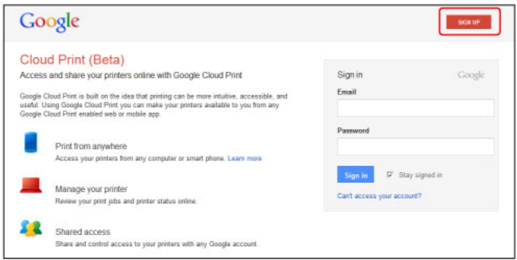 CANON PIXMA IP8750 - Se procurer un compte Google - 1