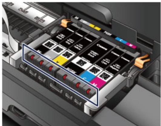 CANON PIXMA IP8750 - Contrôle du niveau d'encre à l'aide des voyants d'encre - 1