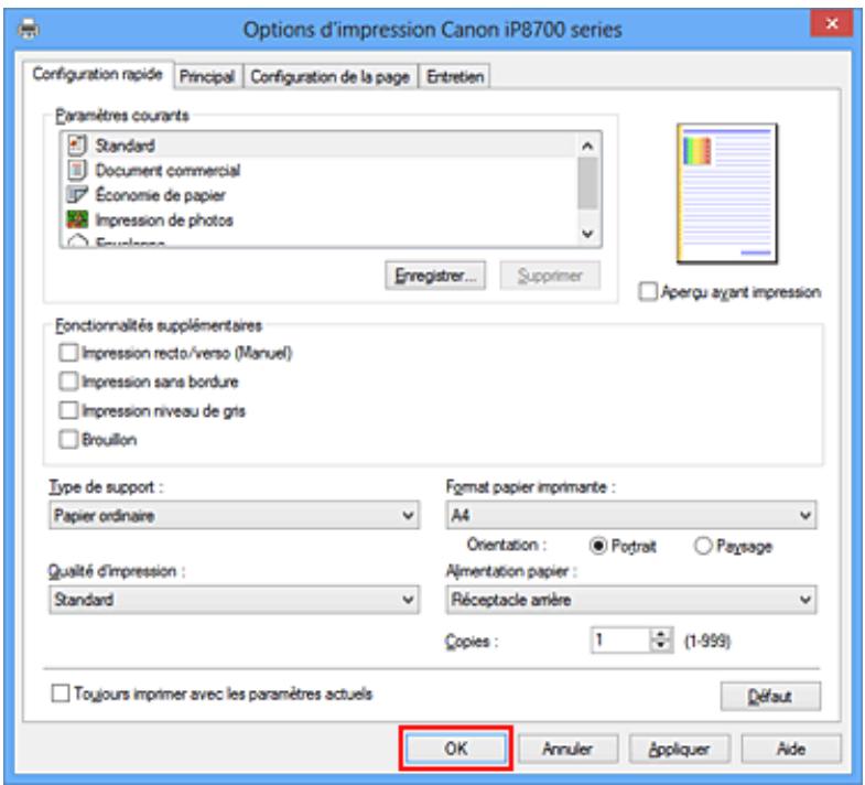 CANON PIXMA IP8750 - Terminate la configuration. - 1