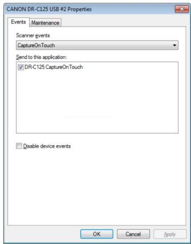 CANON DR-C125 - Sous Windows - 2