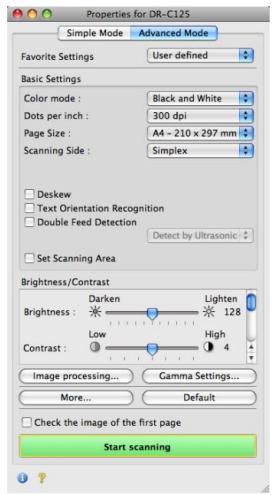 CANON DR-C125 - Indices - 2