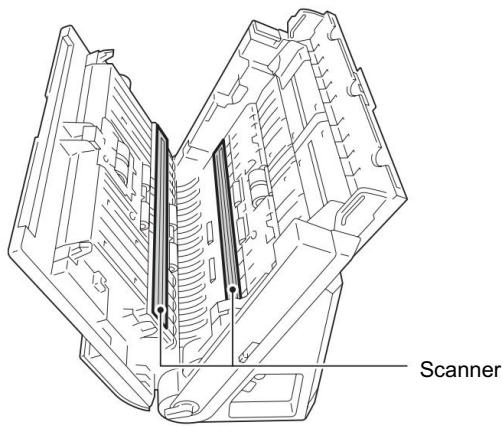 CANON DR-C125 - Nettoyez la vitre du scanner. - 1