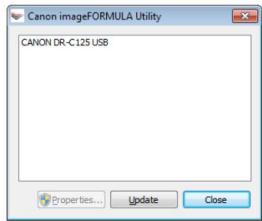 CANON DR-C125 - Sous Windows - 1