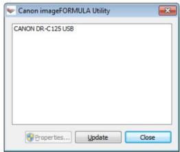 CANON DR-C125 - Sous Windows - 1