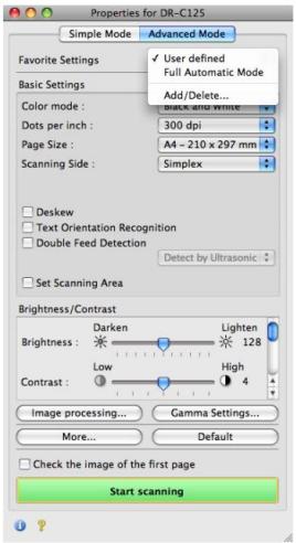 CANON DR-C125 - Indices - 1