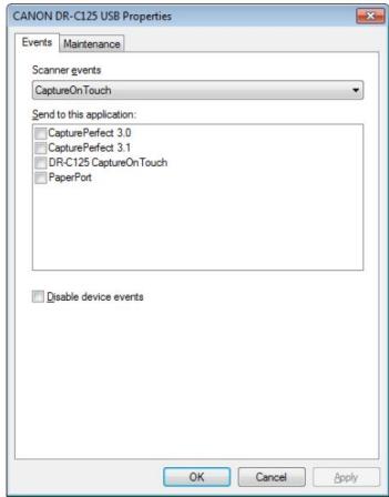 CANON DR-C125 - Sous Windows - 2