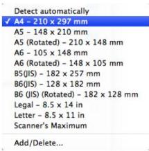 CANON DR-C125 - Format de page - 1